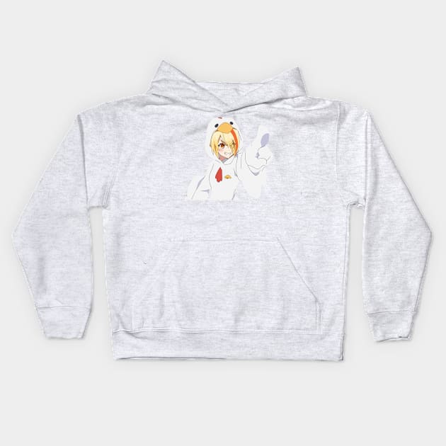 Saki Chicken Kids Hoodie by KokoroPopShop